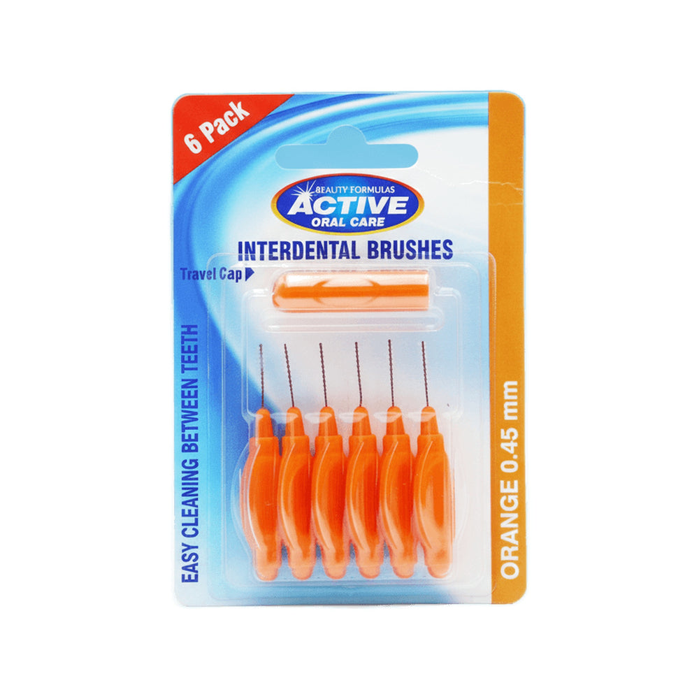 Beauty Formulas Interdental Brushes 0.45mm 6 Pack