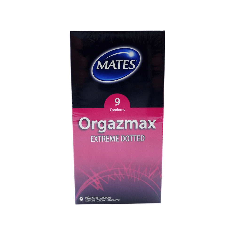 Mates Orgazmax Extreme Dotted Condoms 9 Pack