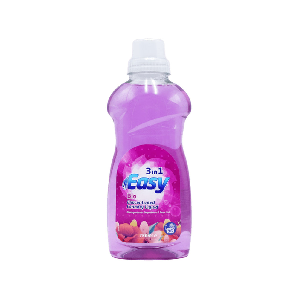 Easy Liquid 3in1 Conc Laundry 15 Wash Bio 750ml