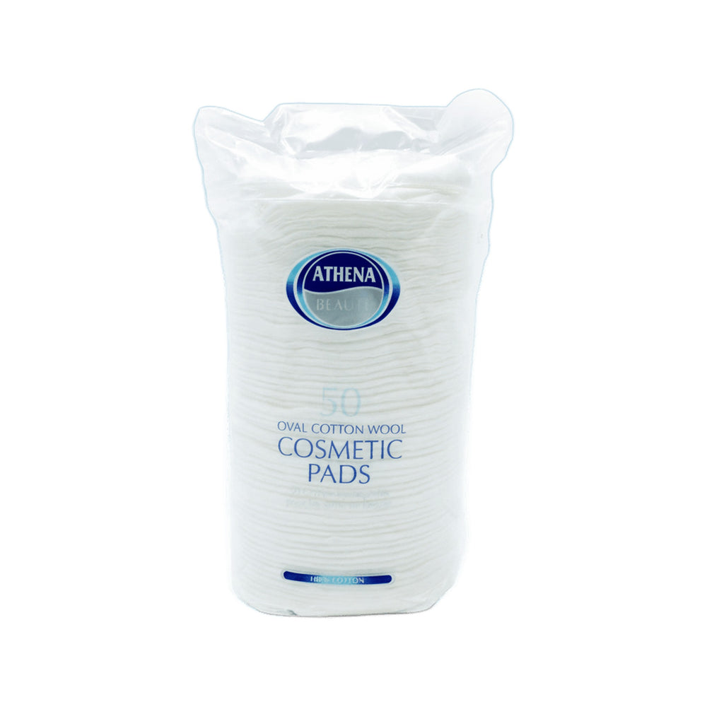 Athena Cotton Oval Cosmetic Pads 50 Pack