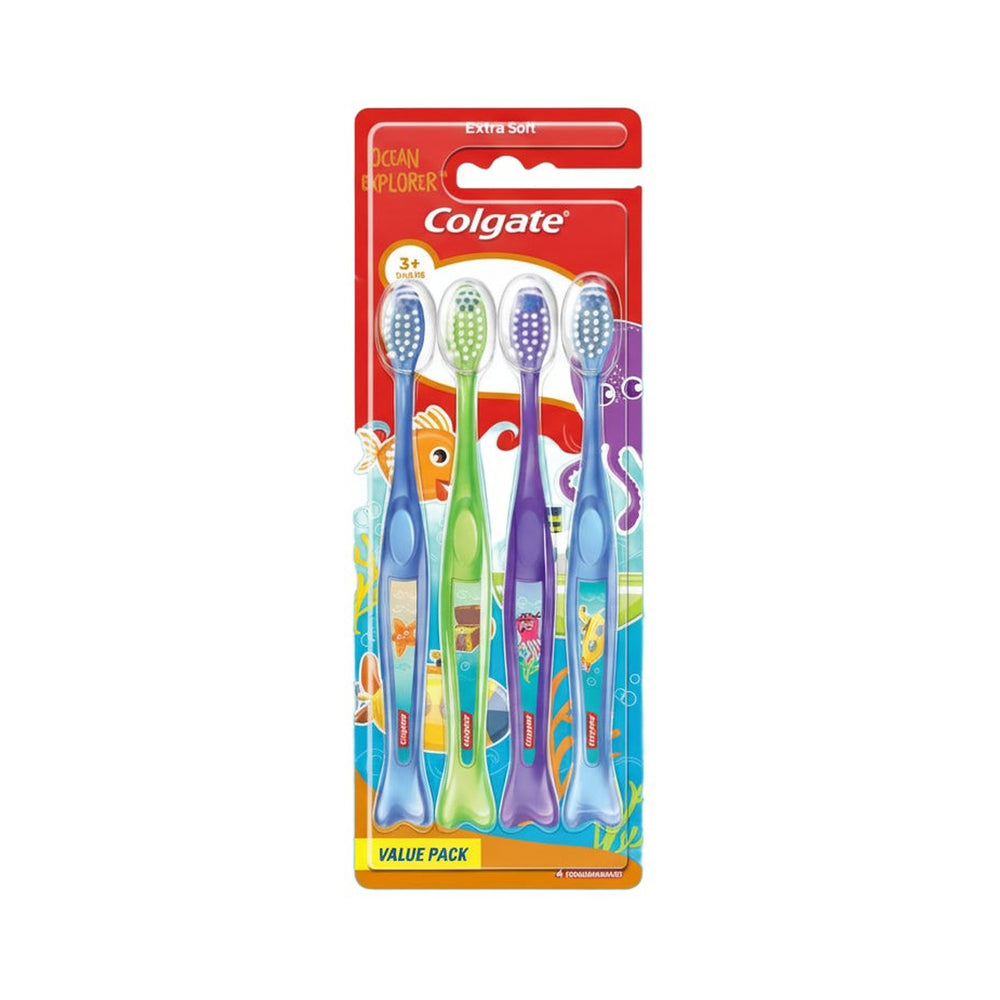 Colgate Toothbrush Kids Ocean Explorers 4 Pack