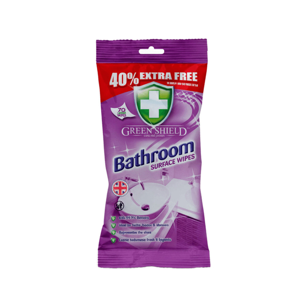 Greenshield Bathroom Surface Wipes 70 Pack