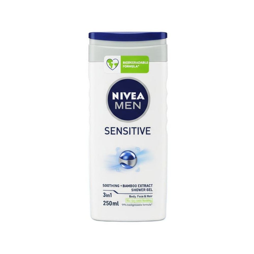 Nivea 50ml Men Shower Gel Sensitive 250ml