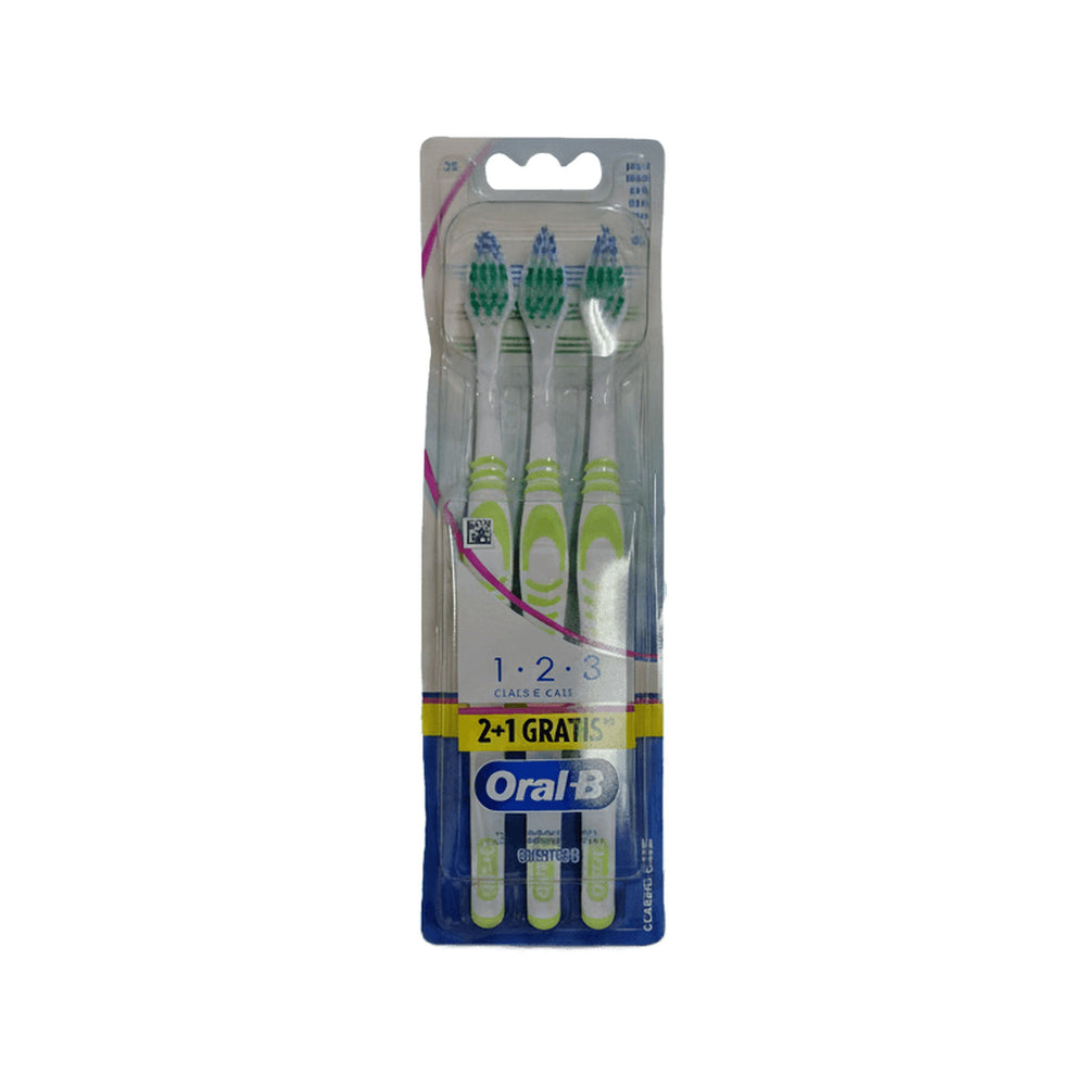 Oral B Toothbrush Classic Care123 Medium 3s