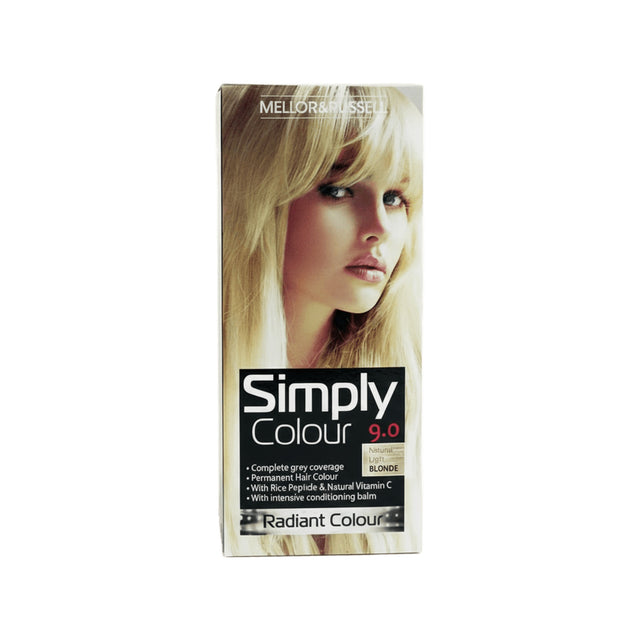 Simply Colour Permanent Hair Colour Natural Light Blonde 9