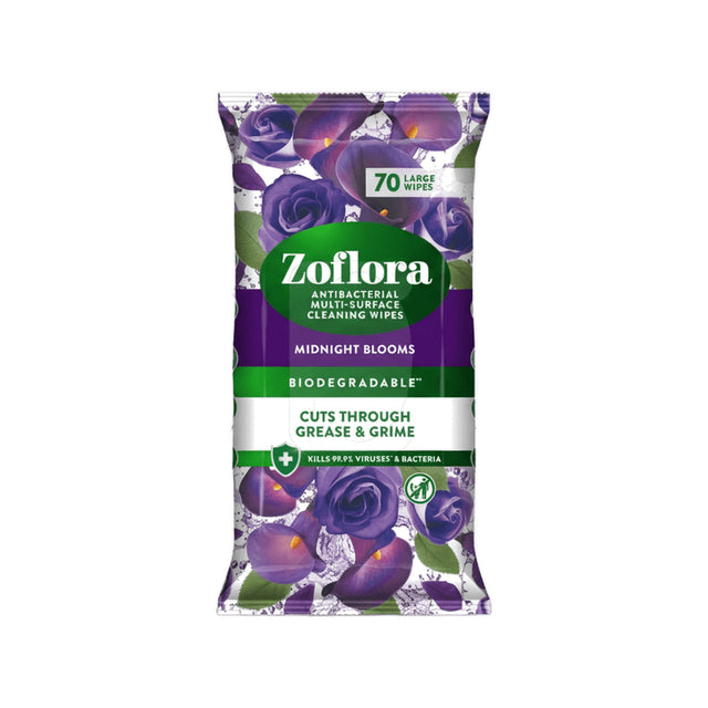 Zoflora Wipes Midnight Bloom 70 Pack