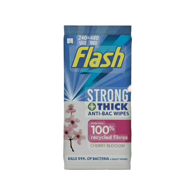 Flash Wipes Cherry Blossom Antibac 60s
