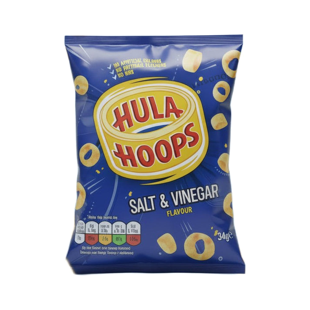 Hula Hoops Crisps Salt & Vinegar 34g