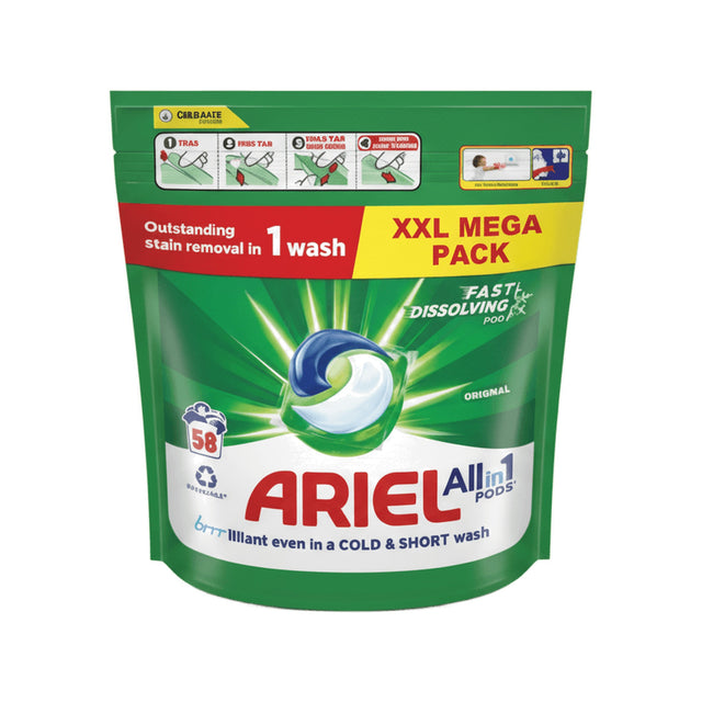Ariel Pods Original Laundry 58 Washes