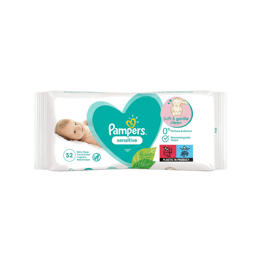 Pampers Baby Wipes Sensitive 52 Pack