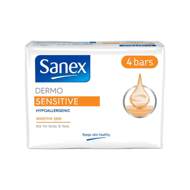 Sanex Bar Soap Dermo Sensitive 4X90g