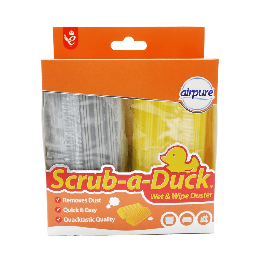 Airpure Scrub A Duck Wet & Wipe Duster 2 Pack