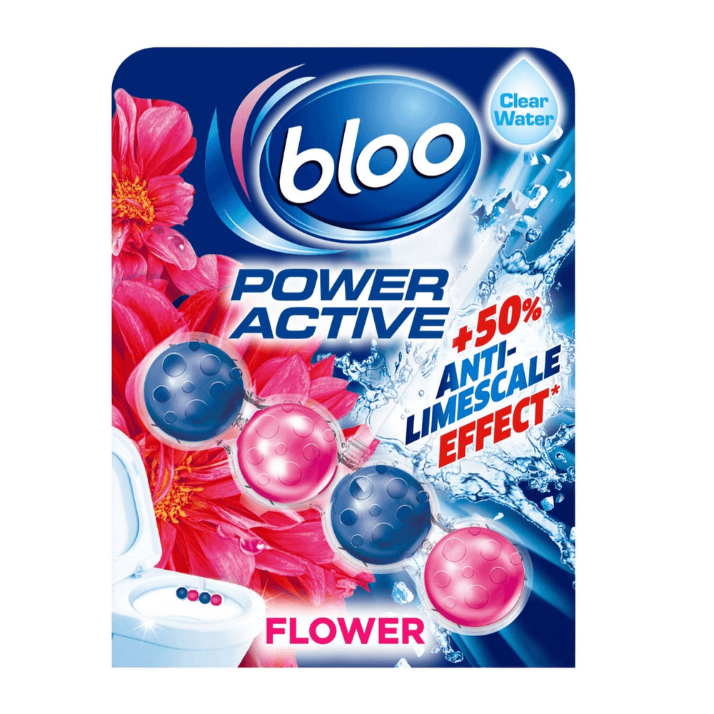 Bloo Power Clear Water Toilet Rim Block Flower 50g