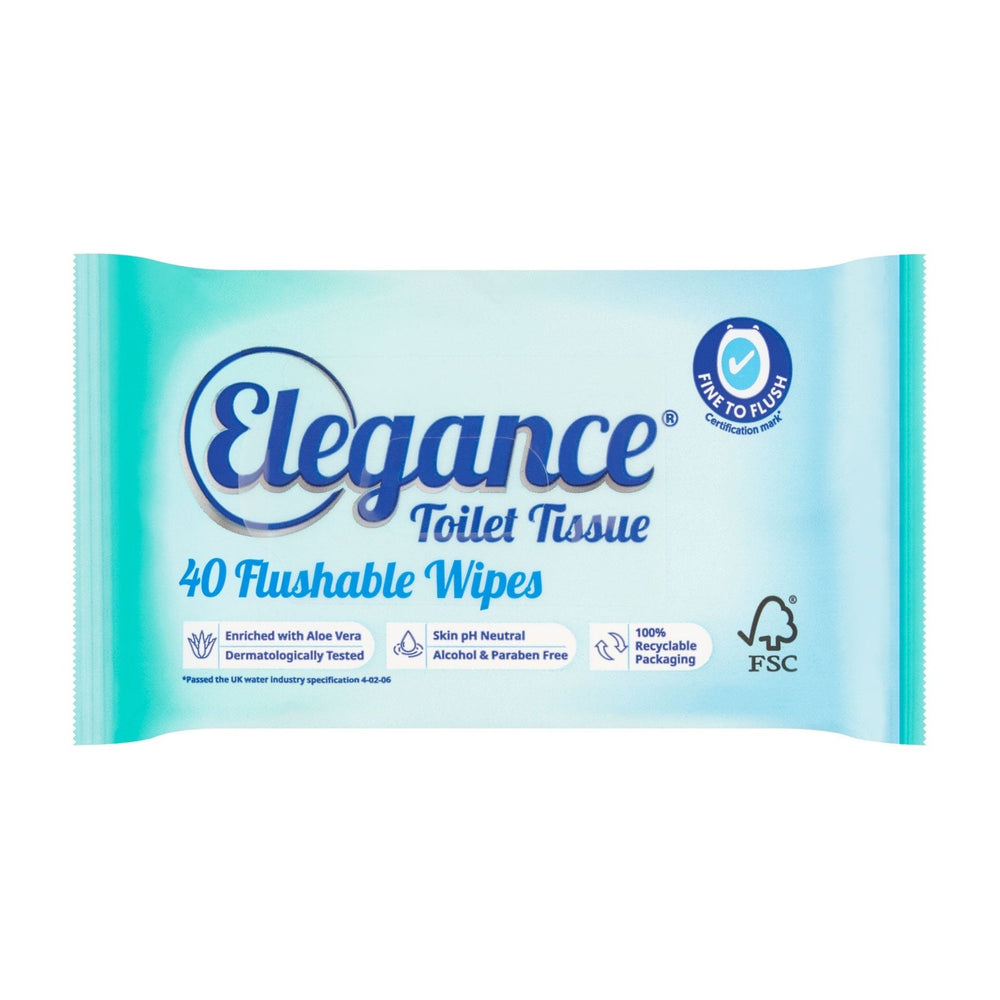 Elegance Moist Toilet Tissue 40 Pack
