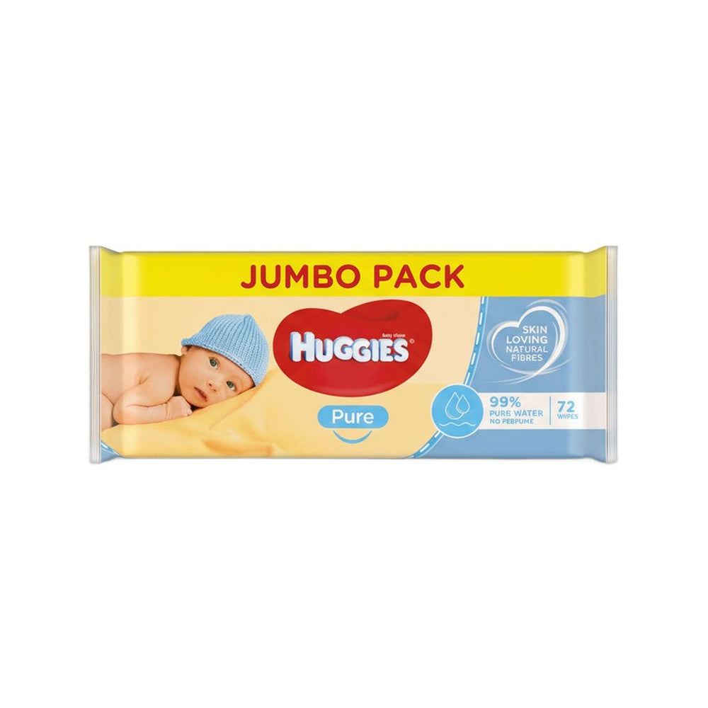 Huggies Baby Wipes Pure 72 Pack