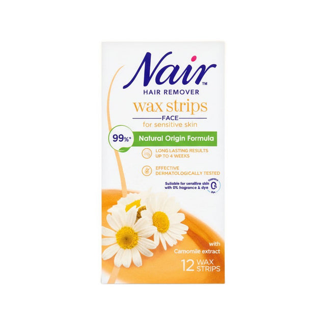 Nair Facial Wax Strips 12 Pack