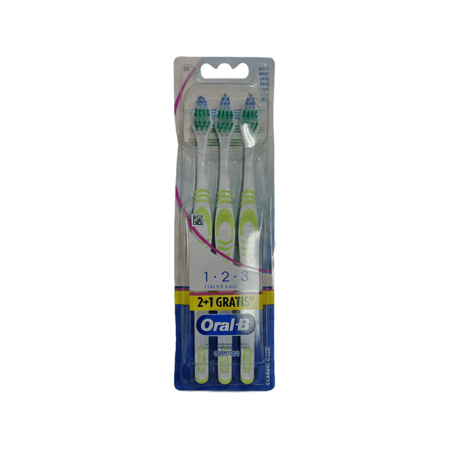 Oral B Toothbrush Classic Care123 Medium 3s