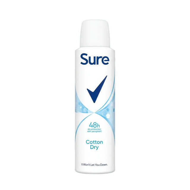 Sure Antiperspirant Deodorant Cotton Fresh Dry Women 150ml