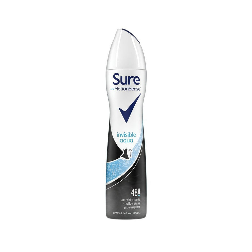 Sure Antiperspirant Deodorant Invisible Aqua Women 250ml