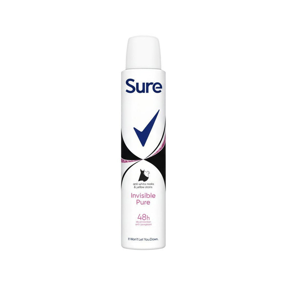 Sure Antiperspirant Deodorant Invisible Pure 200ml
